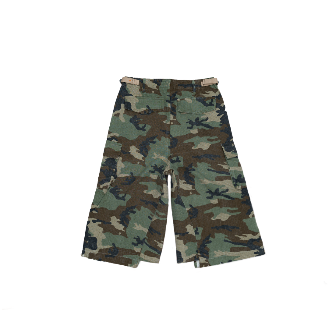 Bravest Studios Baggy Sweatshorts Camo "Green"