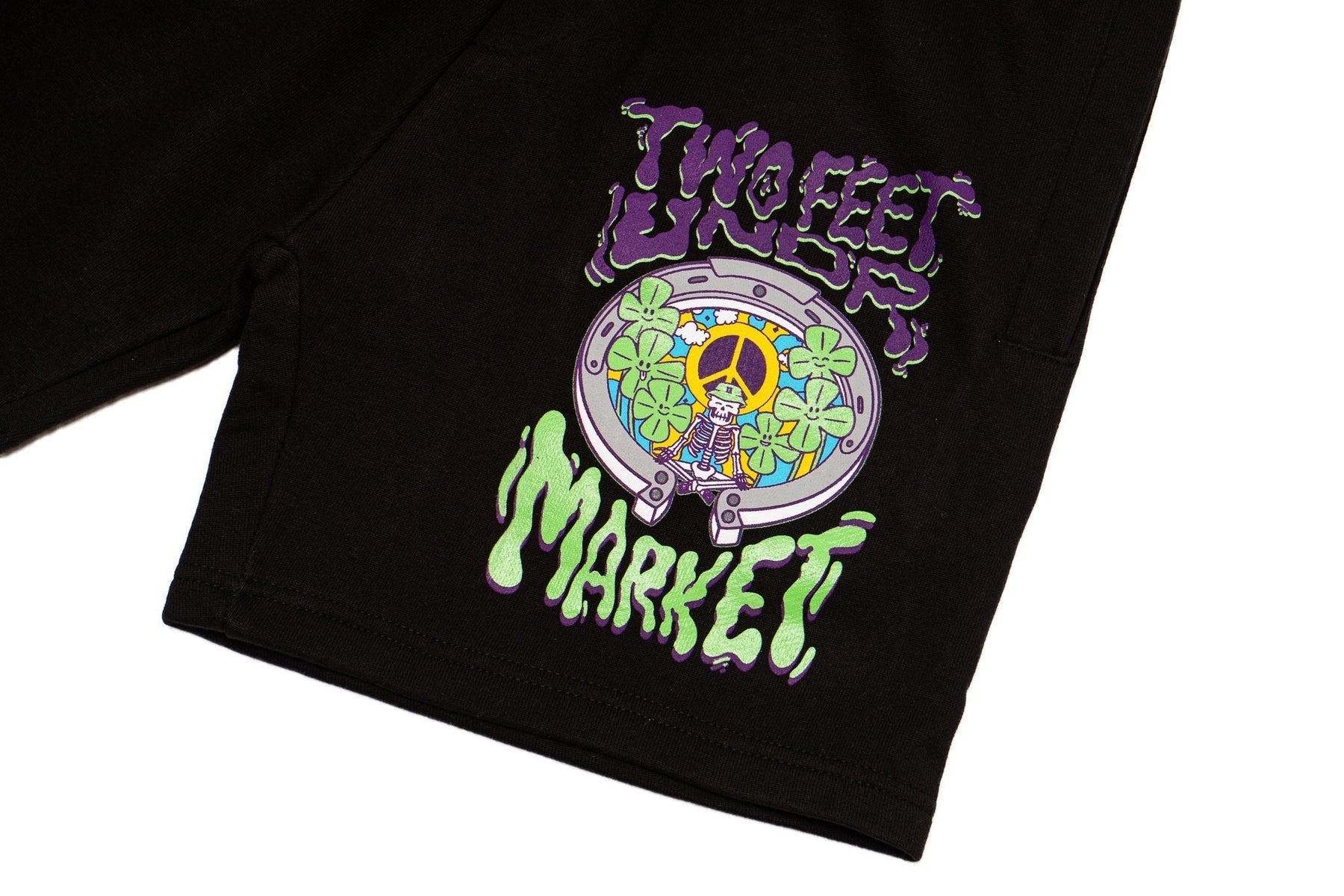 Two Feet Undr x Market Lucky Lotus Sweatshorts "Black"