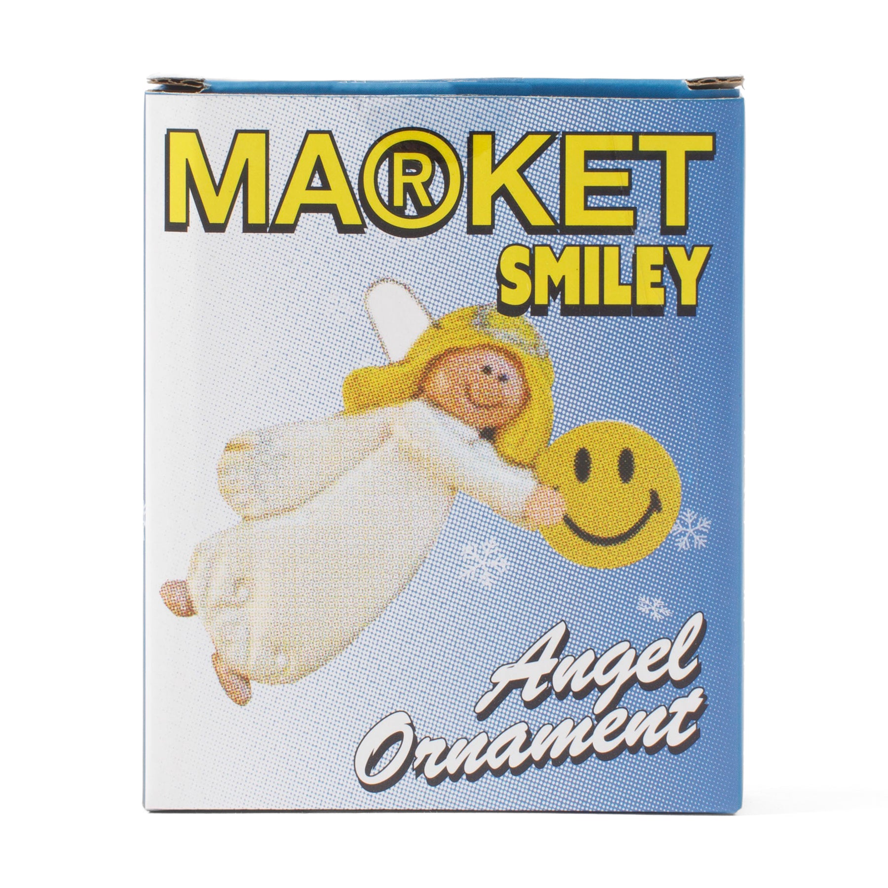 Market Smiley Angel Ornament "Yellow"