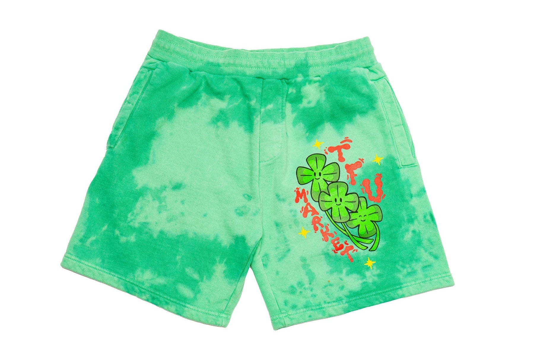 Two Feet Undr x Market Another Realm Sweatshorts "Green Tie Dye"