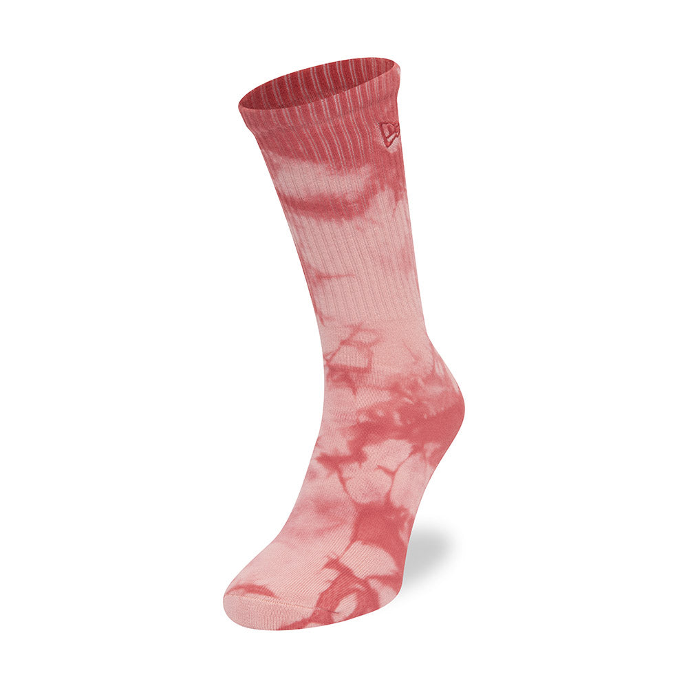 New Era 1PK Crew Socks "Tie Dye Red"