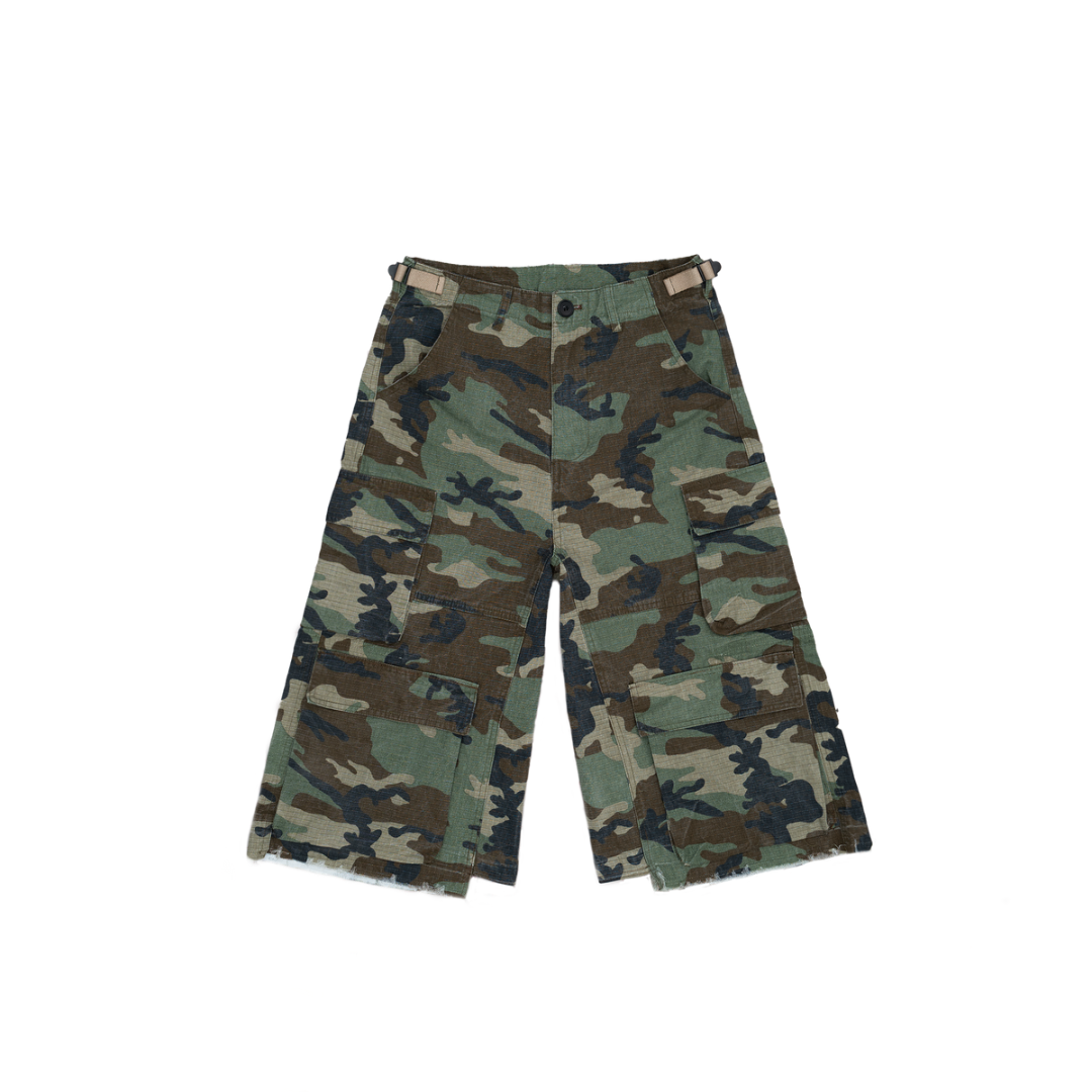 Bravest Studios Baggy Sweatshorts Camo "Green"