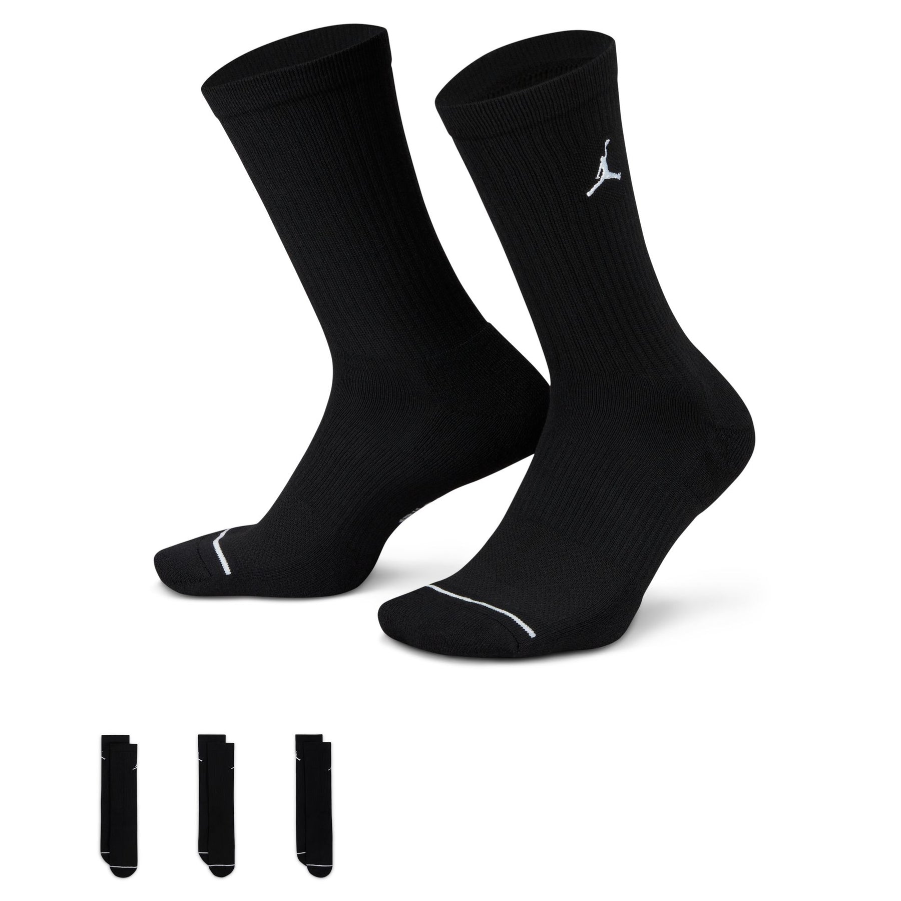 Jordan 3 Pair Socks "Black"