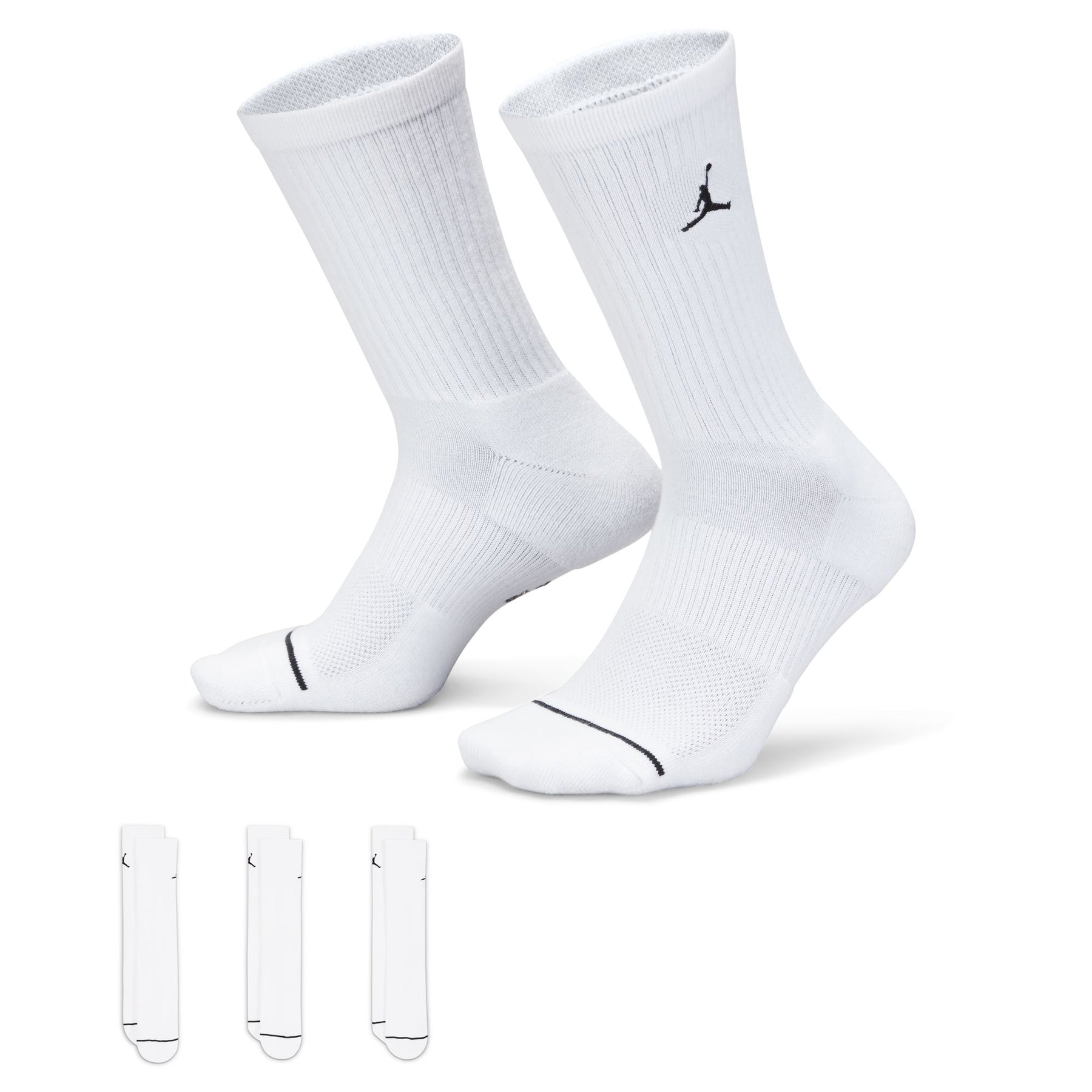 Jordan 3 Pair Socks "White"