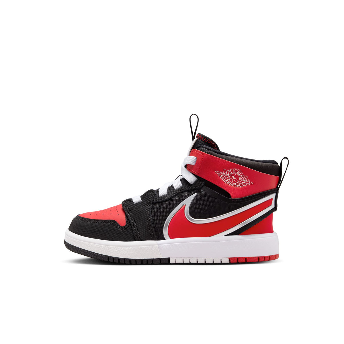 Jordan 1 Mid RM EasyOn "Bred" Pre School - Kids