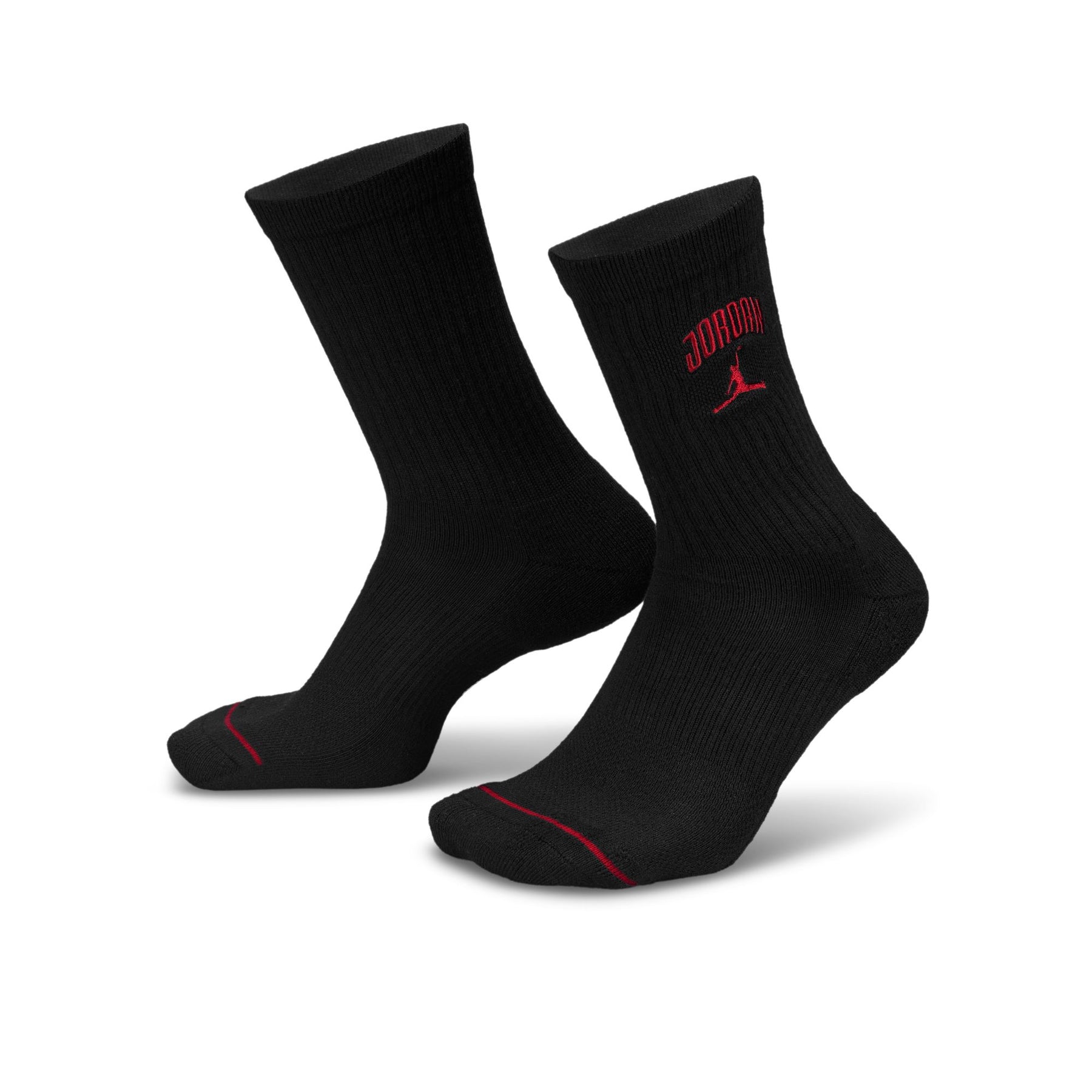 Jordan Everyday Socks "Black & Red"