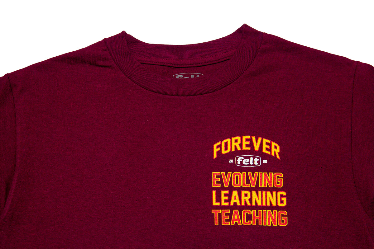 Felt Strikeout Tee "Burgundy"