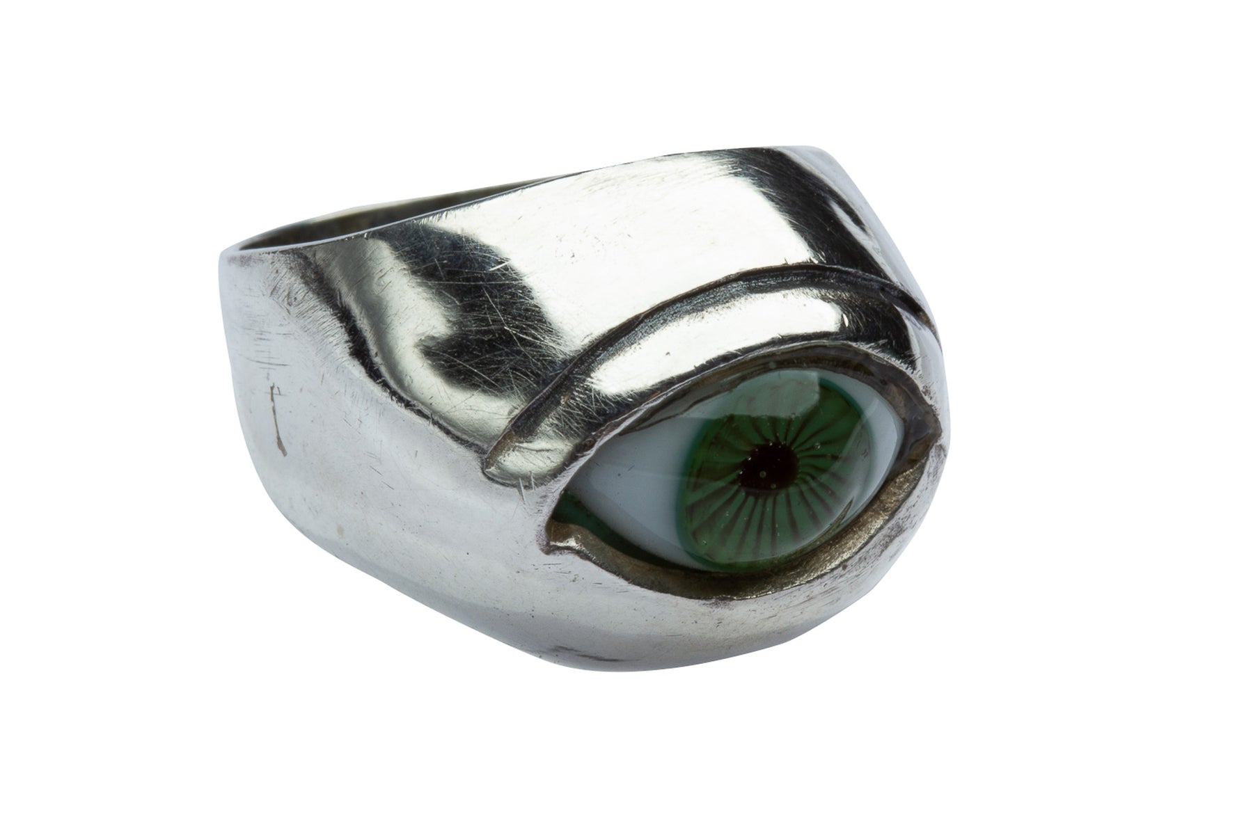 Cruzada Anillo Ojo grande "Verde"