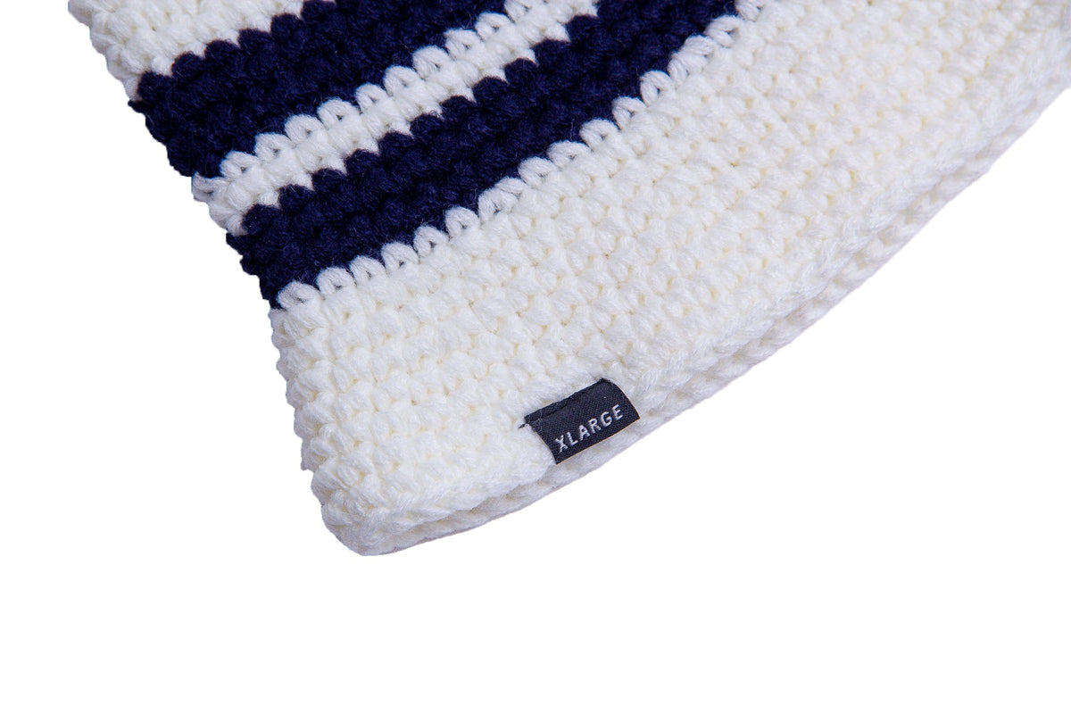 XLarge Knitted Bucket Hat "White"