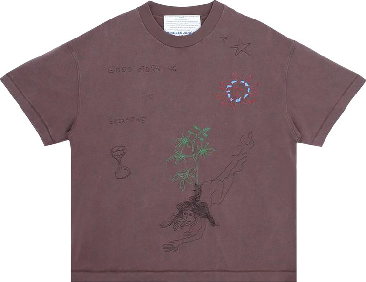 Jungles Jungles Good Morning Cops Vintage Wash Tee "Brown"