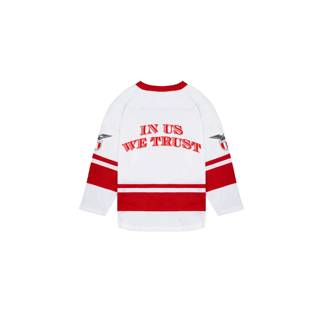 Bravest Studios All Eyez Hockey Jersey "White & Red"