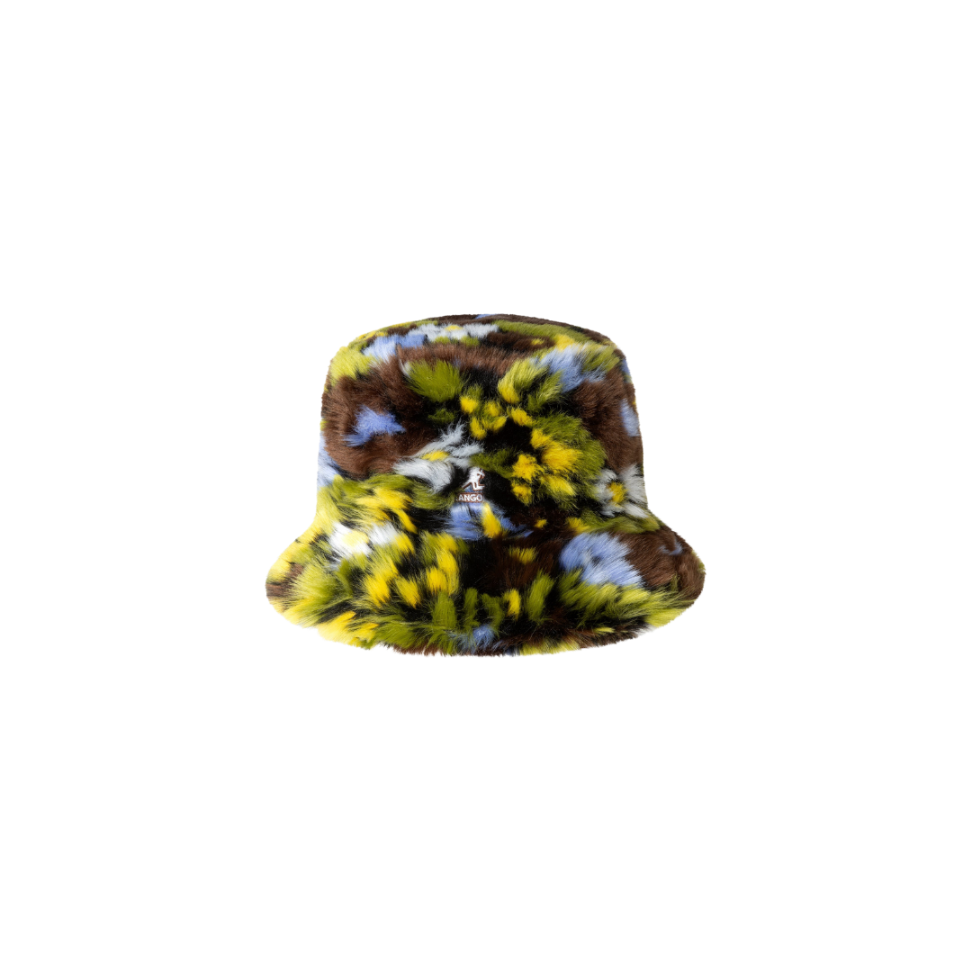 Kangol Faux Fur Bucket "Camo Flower"