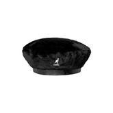 Kangol Faux Fur Beret "Solid Black"