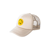 Market Smiley Upside Down Trucker Hat "Ecru"