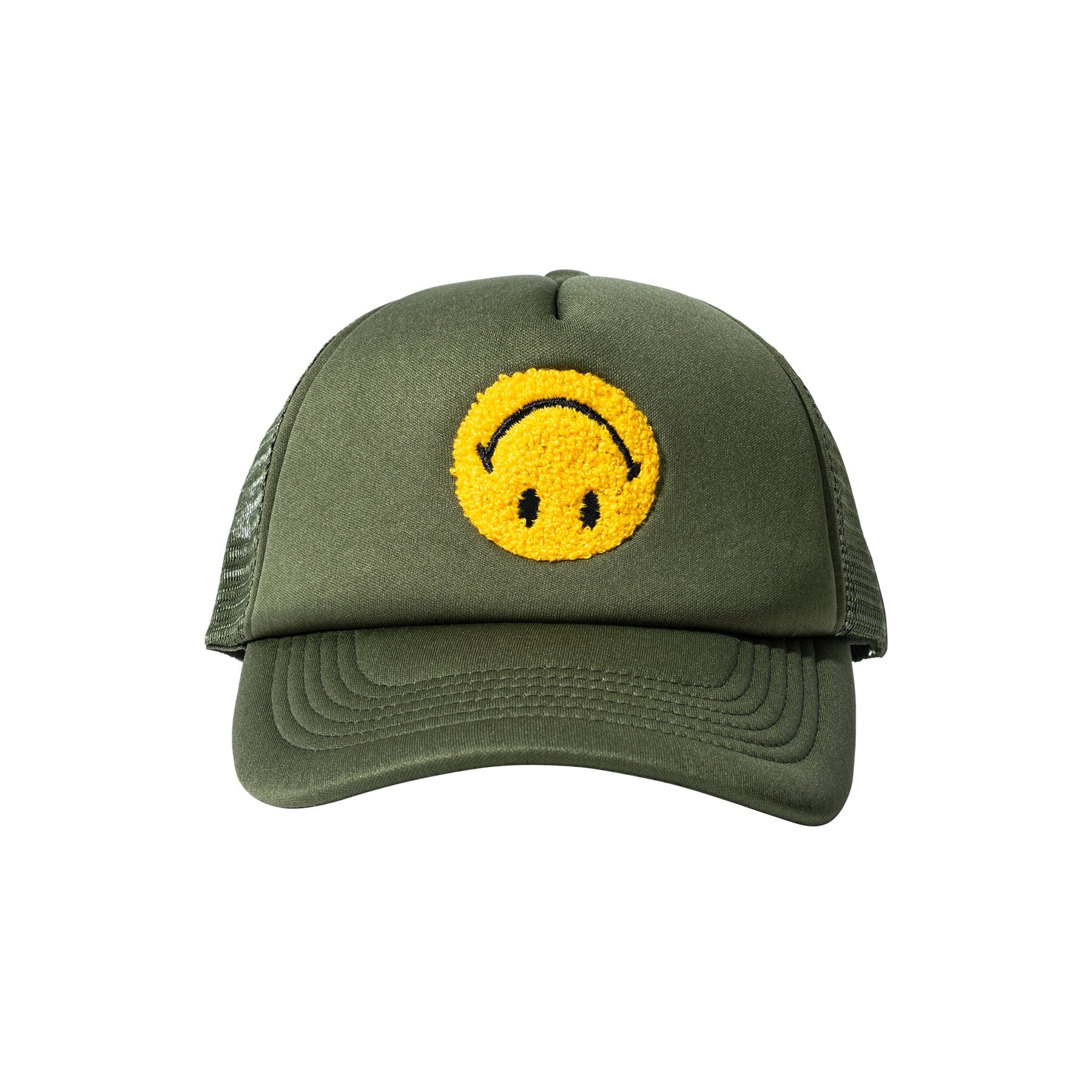 Market Smiley Upside Down Trucker Hat "Kelp"