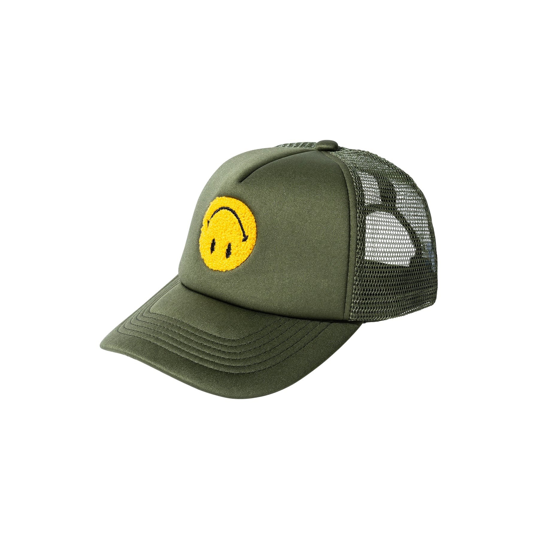 Market Smiley Upside Down Trucker Hat "Kelp"