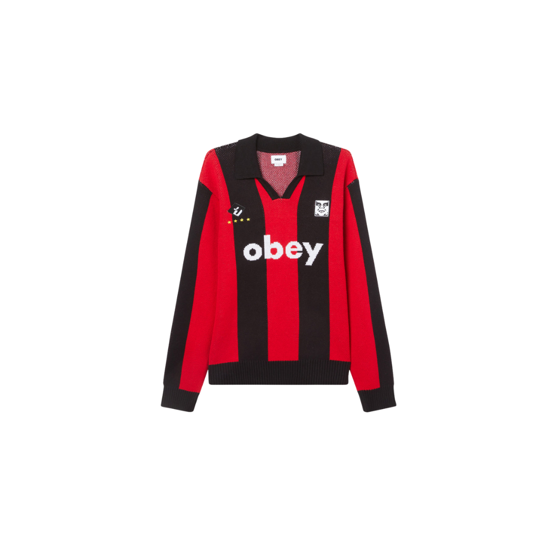 OBEY Soccer Jersey Sweater "Red"