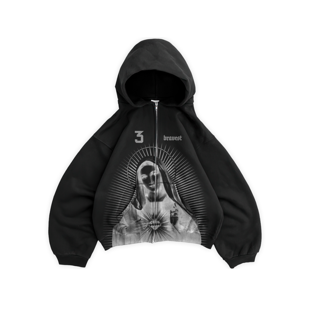 Bravest Studios Mary Zip Hoodie "Black"
