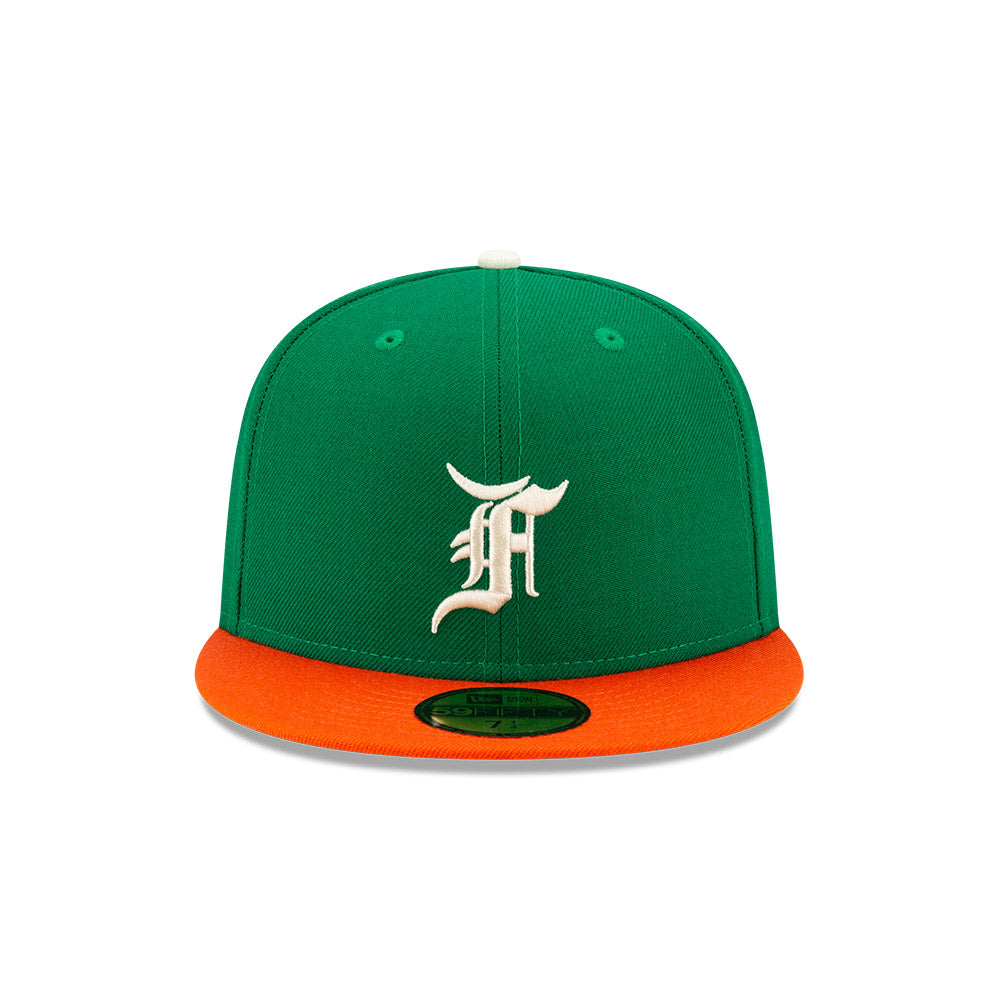 New Era 59Fifty x Fear of God Essentials "Orange & Kelly Green"