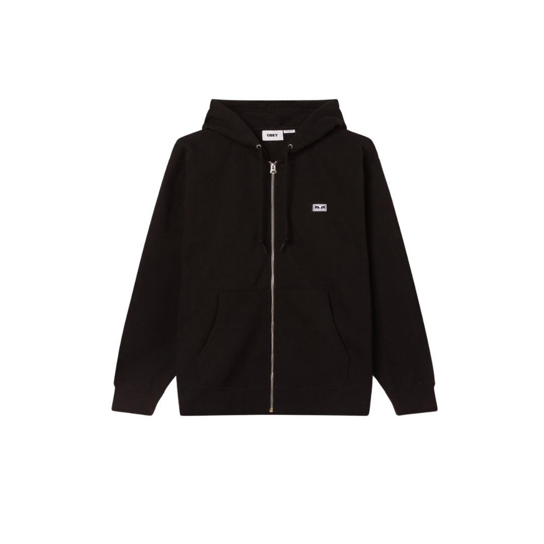 OBEY Established Works Eyes Zip Hoodie "Black"