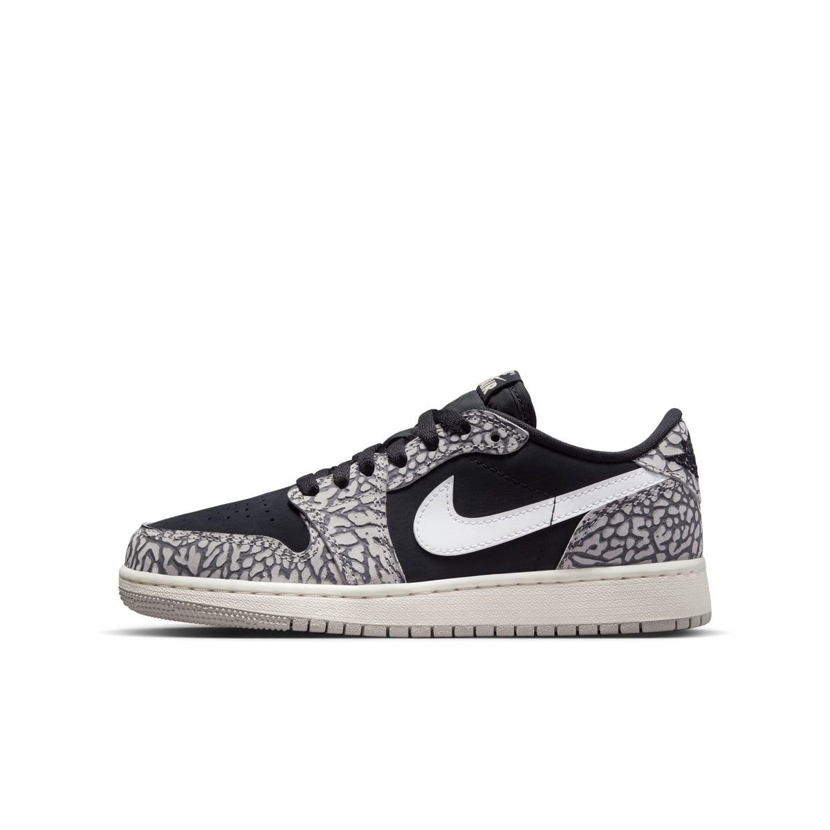 Air Jordan 1 Low OG "Black Cement" Grade School - Kids