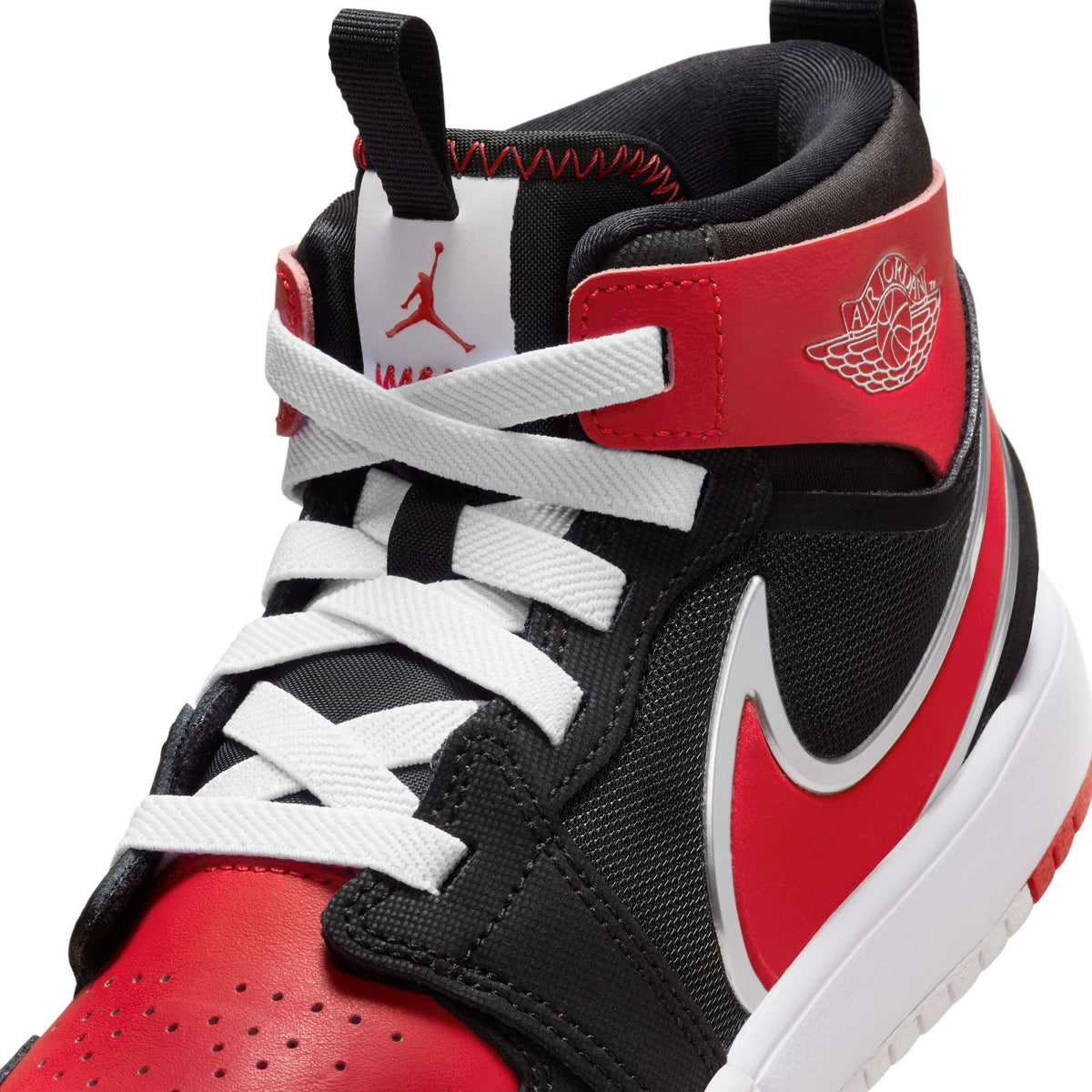 Jordan 1 Mid RM EasyOn "Bred" Pre School - Kids