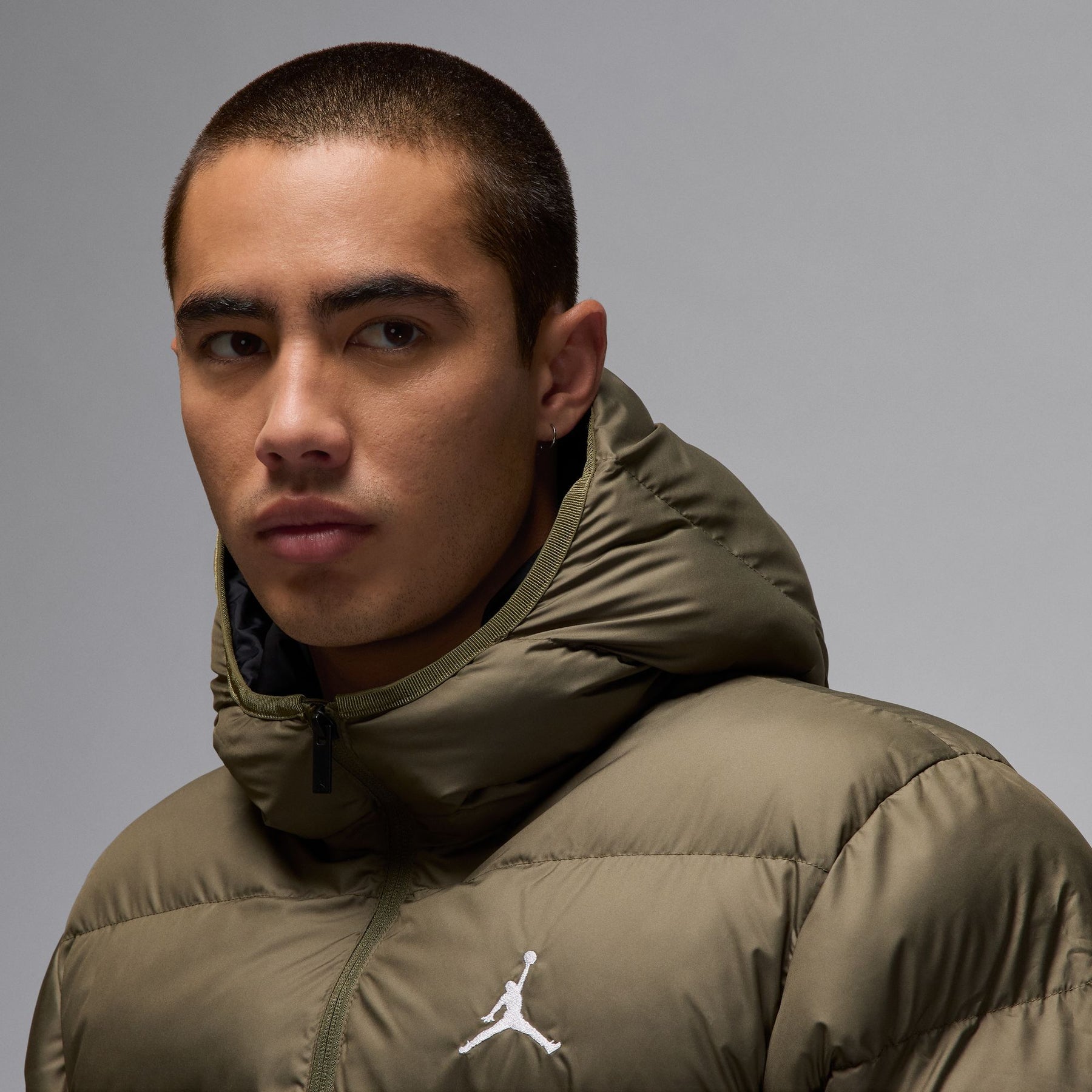 Jordan Brooklyn Puffer Jacket "Medium Olive"