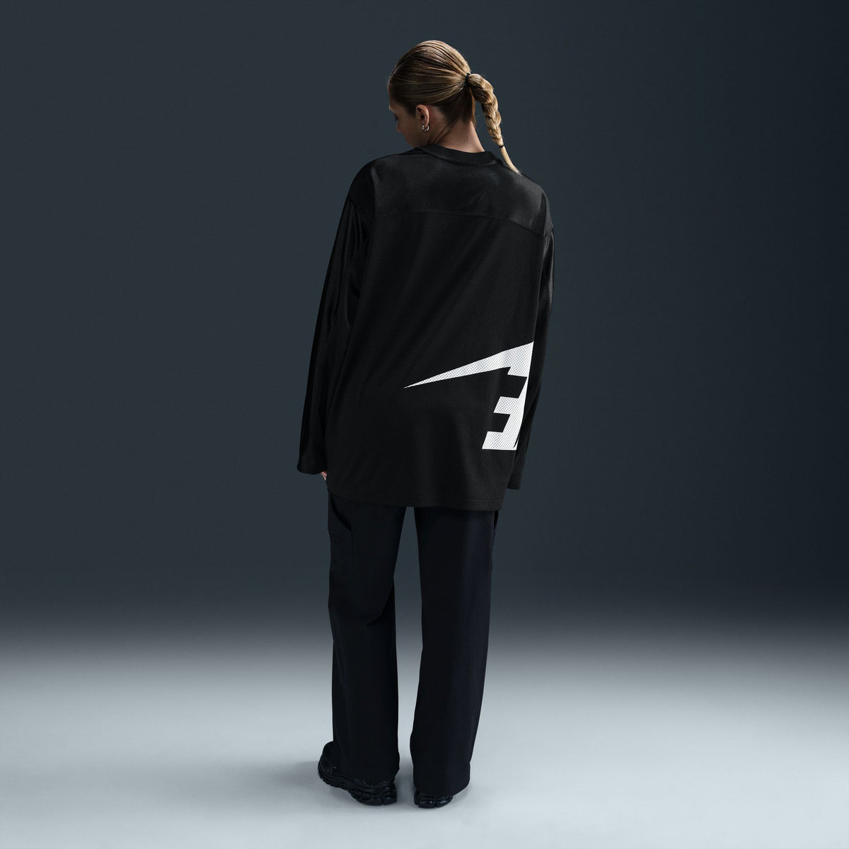 WMNS Nike Sportswear Oversize Longsleeve Jersey "Black"