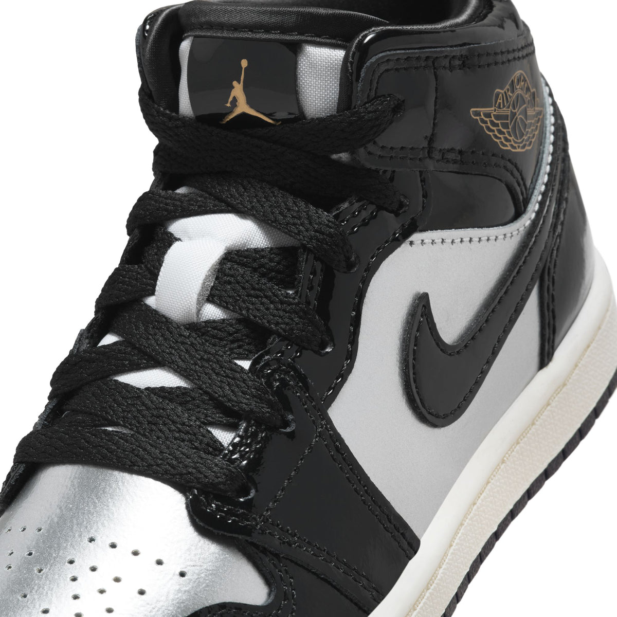 Jordan 1 Mid SE "Metallic Silver" Pre School - Kids