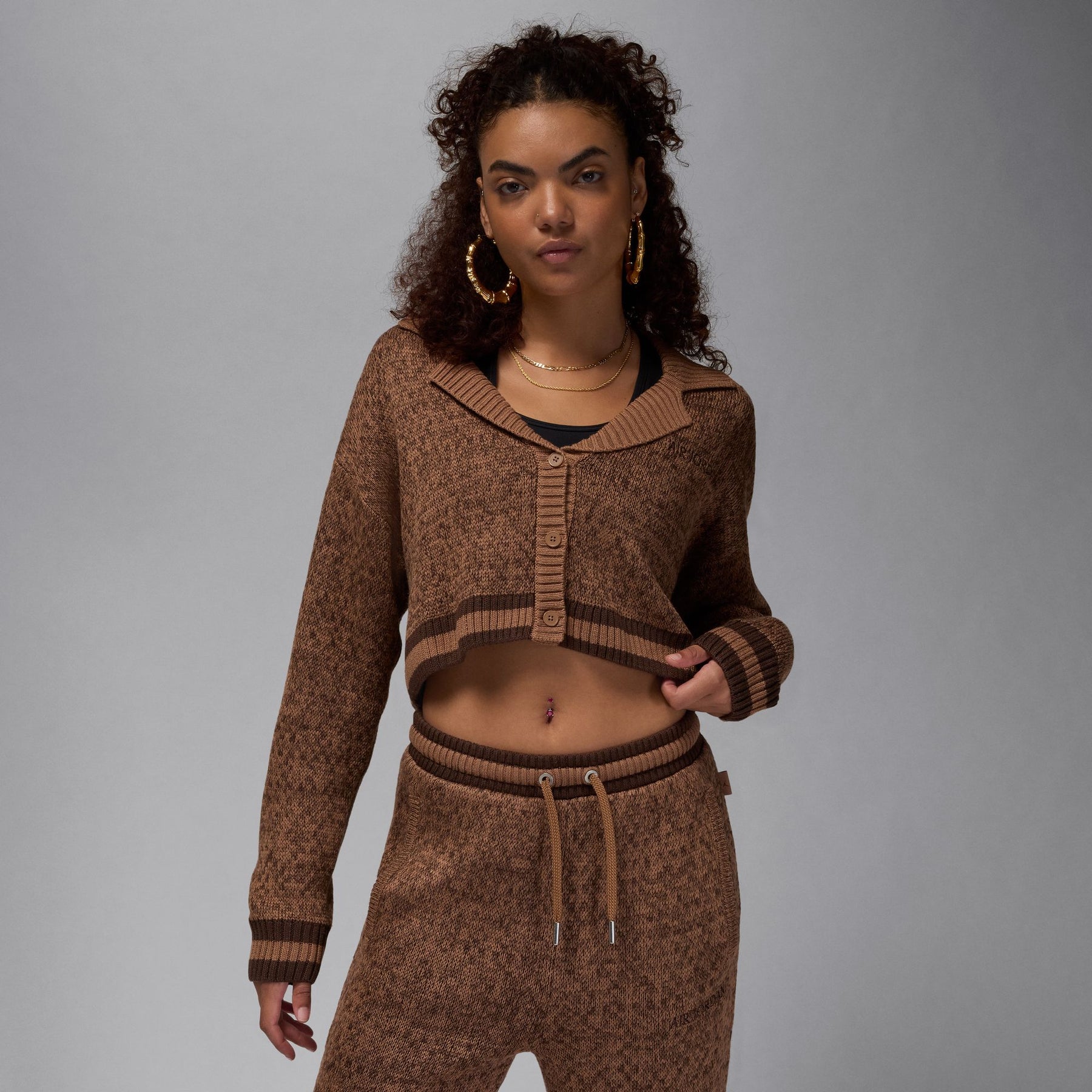 Air Jordan Knit Cardigan "Archeo Brown"