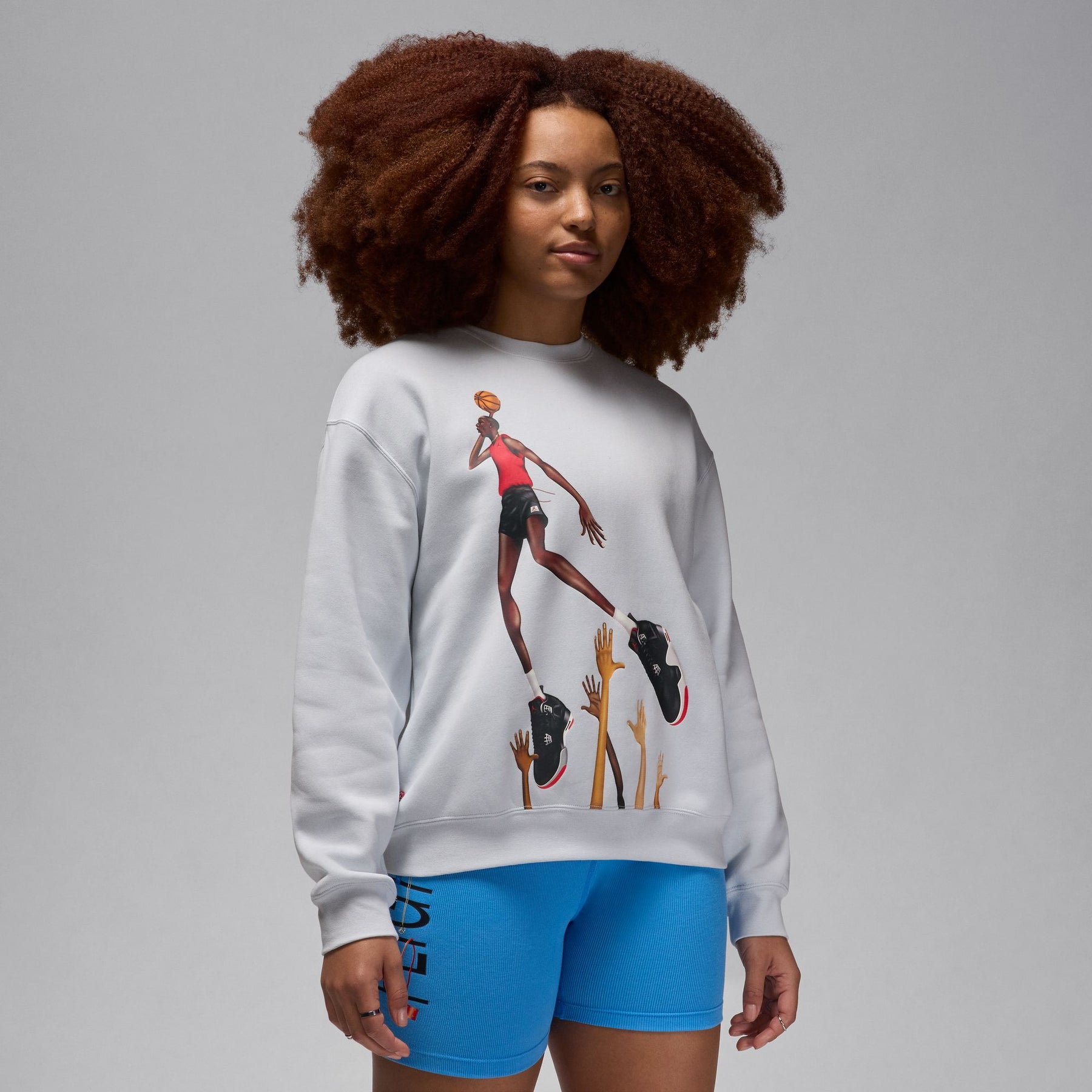 WMNS Jordan Artist Series by Darien Birks Crewneck "Pure Platinum"