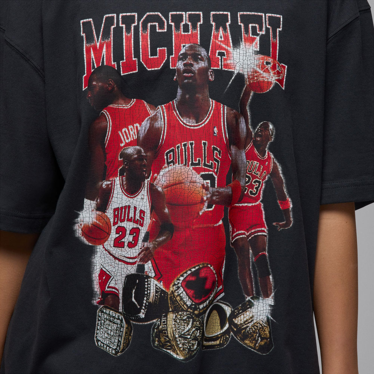 WMNS Jordan Graphic Oversized Tee "Off Noir"