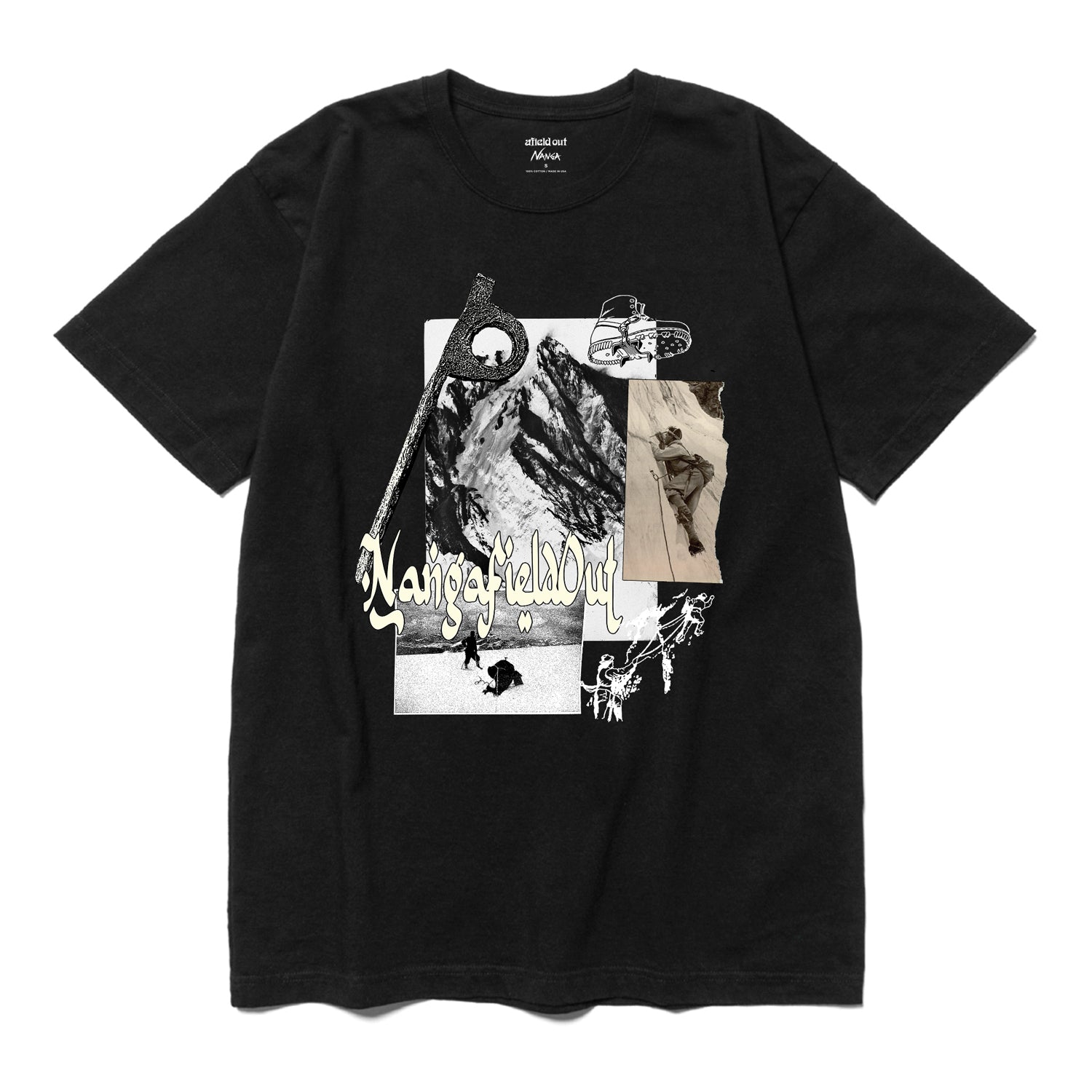 Afield Out x Nanga Parbat Tee "Black"