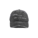 Jungles Jungles Already Forgot 6 Panel Cap "Washed Black"