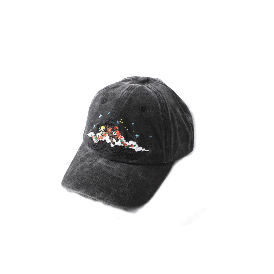 Jungles Jungles Sick And Tired Vintage Cap "Washed Black"