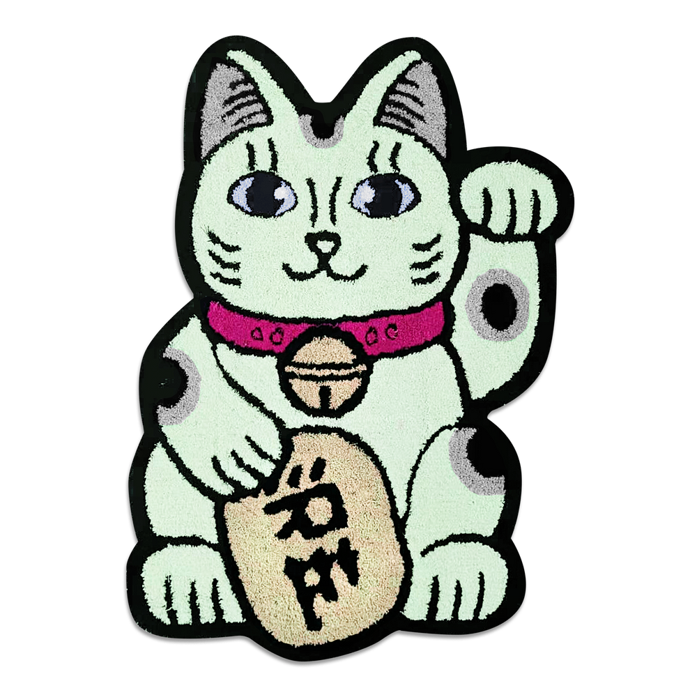 Mascot Lucky Cat Mint Rug