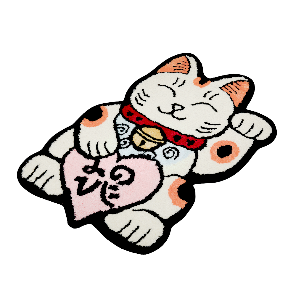 Mascot Lucky Cat Valentine Rug