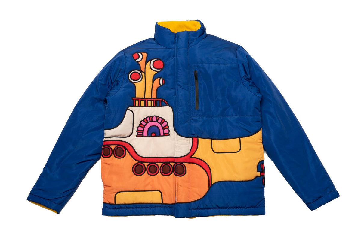 Market Yellow Submarine Reversible Nylon Puffer "Blue & Yellow"