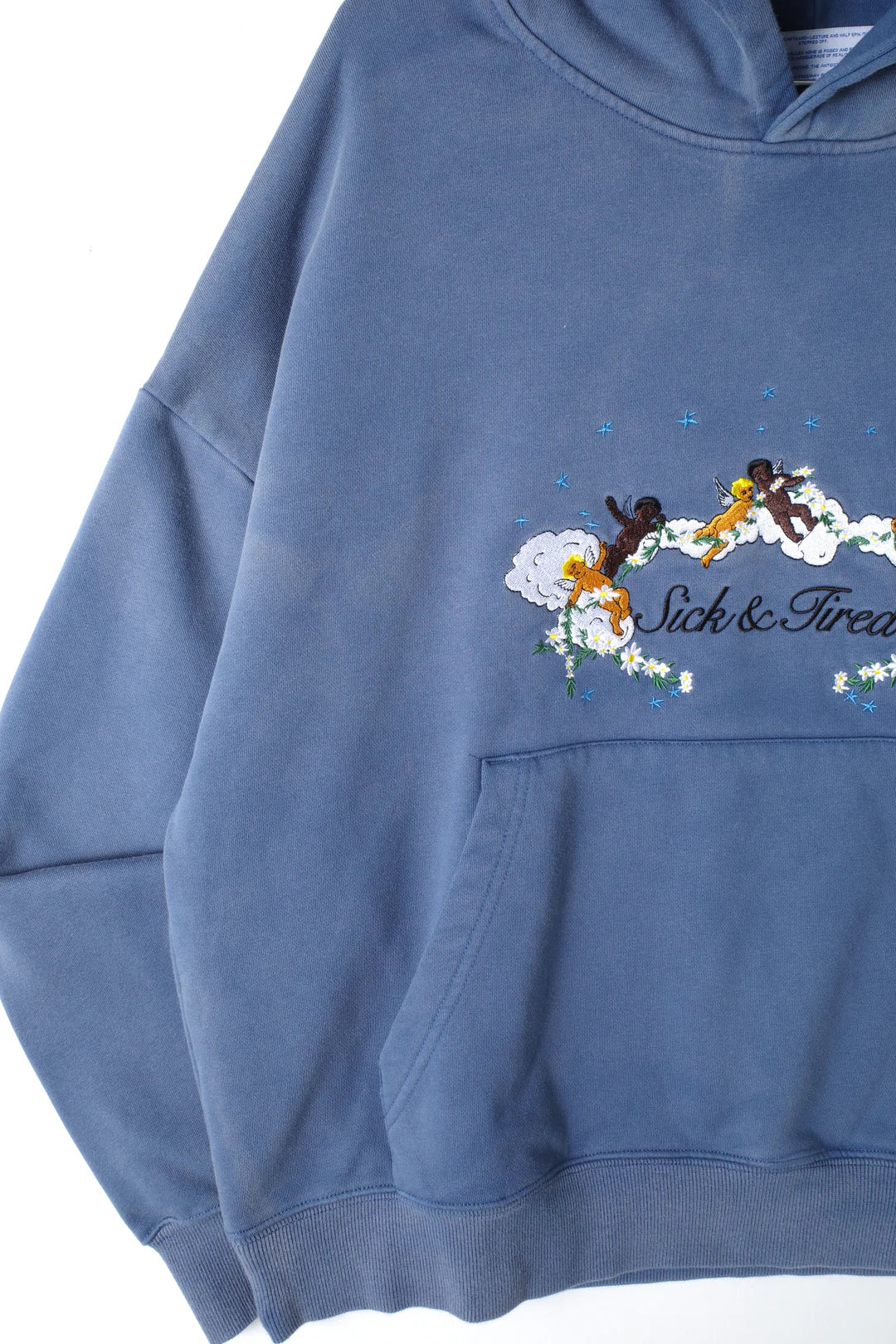 Jungles Jungles Sick And Tired Vintage Hoodie "Blue"