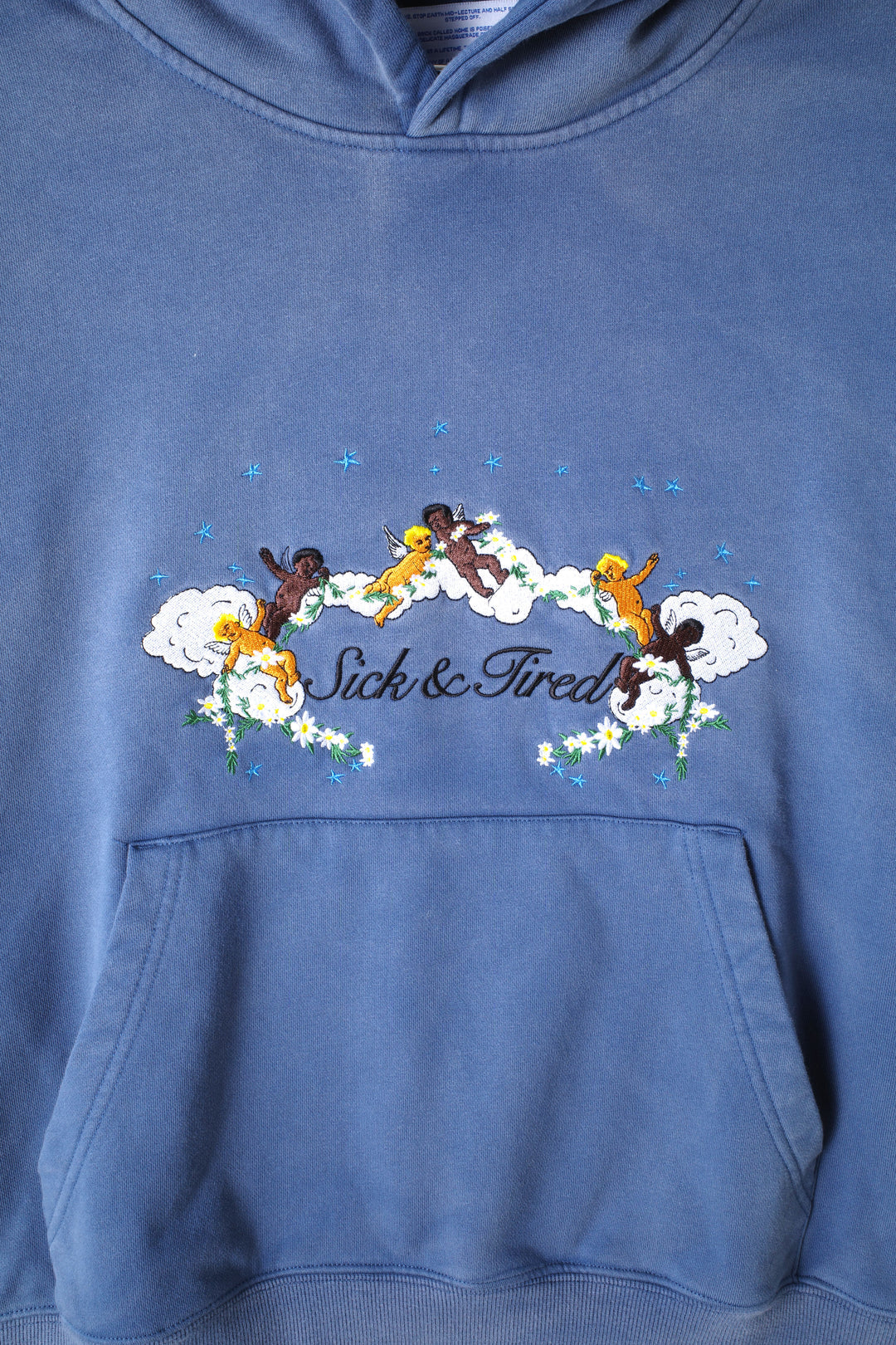 Jungles Jungles Sick And Tired Vintage Hoodie "Blue"