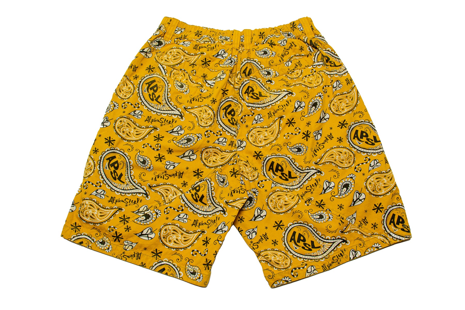 Alpha Style Martin Printed Work Shorts "Yellow"
