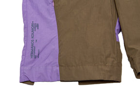 Hermanos Koumori Bicolor Shorts "Dark Brown & Lilac Heaven"