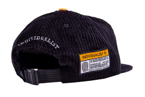INDVLST Print Logo Corduroy Hat "Black"