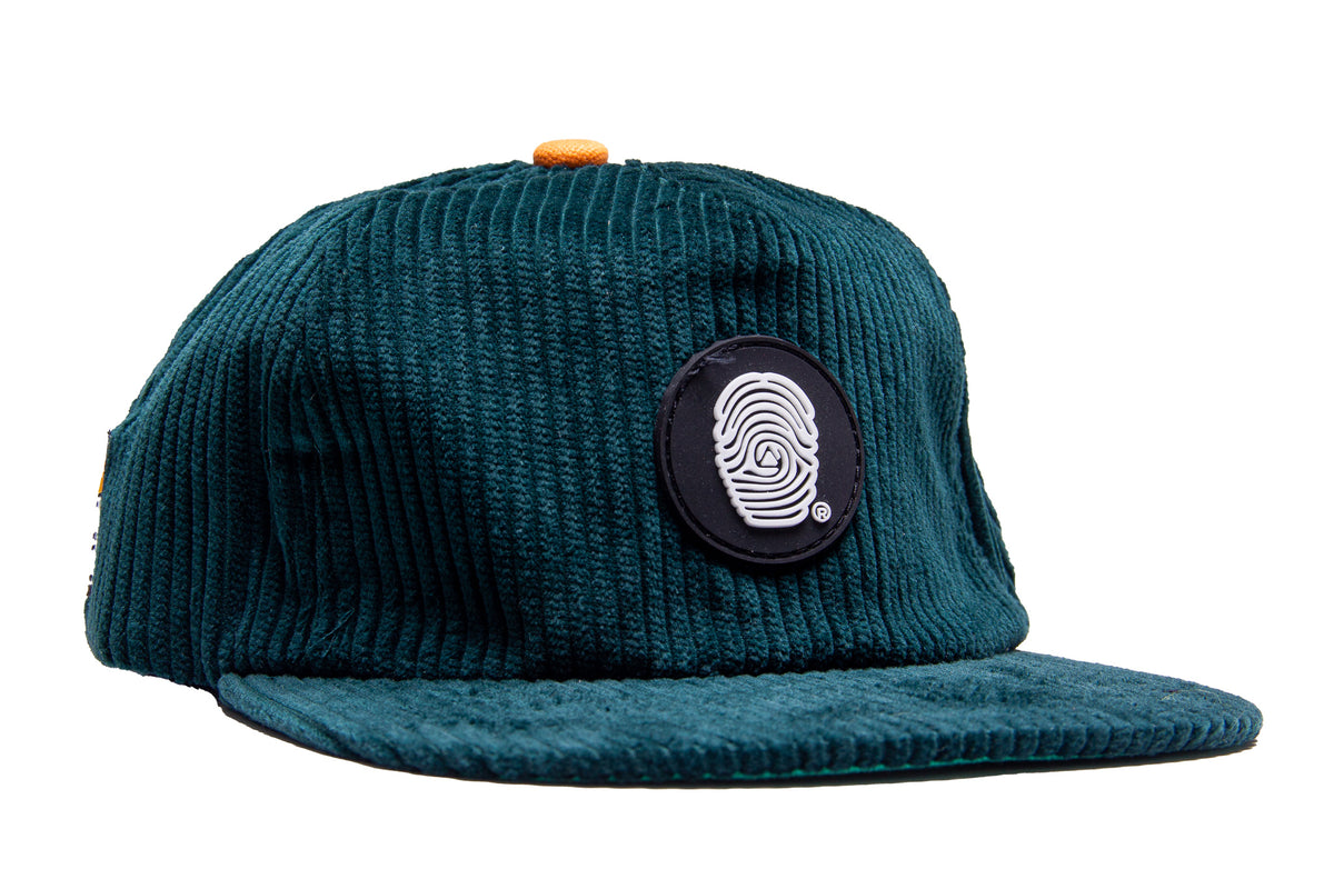 INDVLST Print Logo Corduroy Hat "Forest"