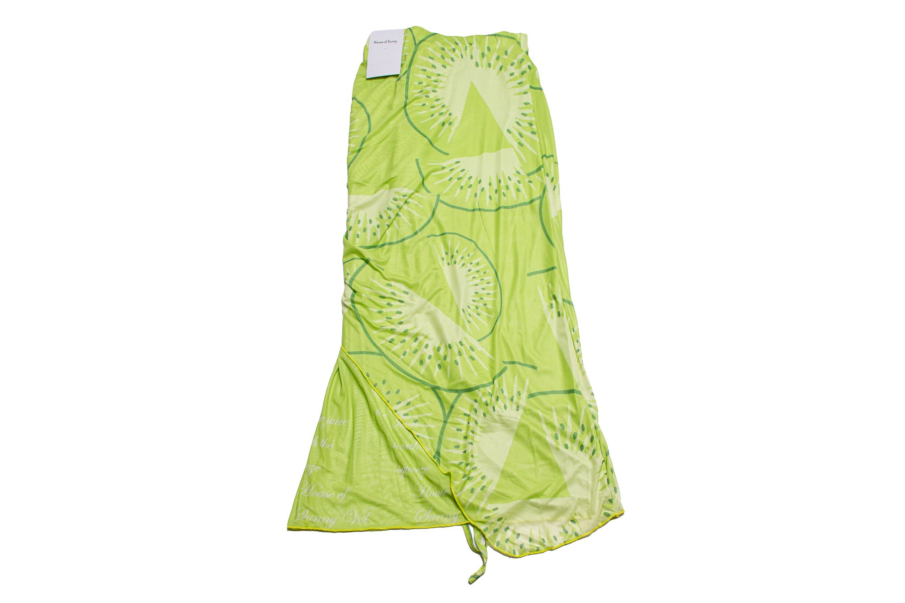 House of Sunny Printed Mesh Skirt "Kiwi"