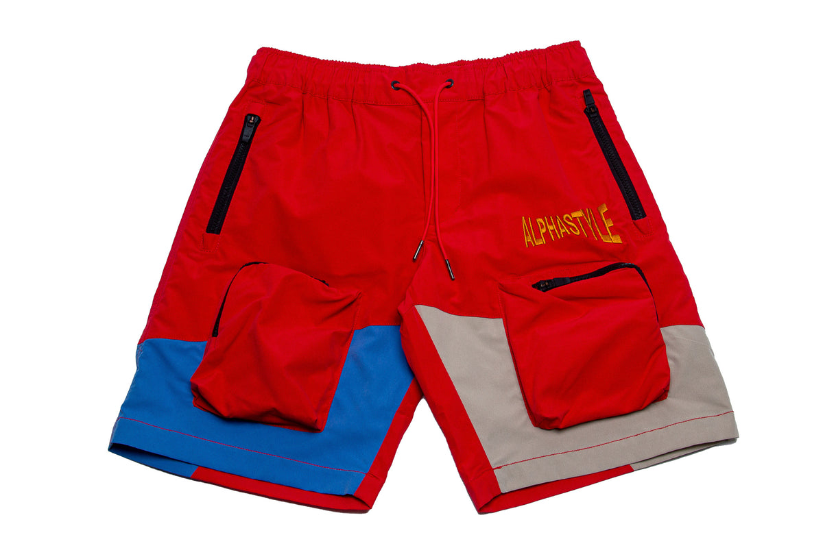 AlphaStyle Nash Hiking Short "Red"