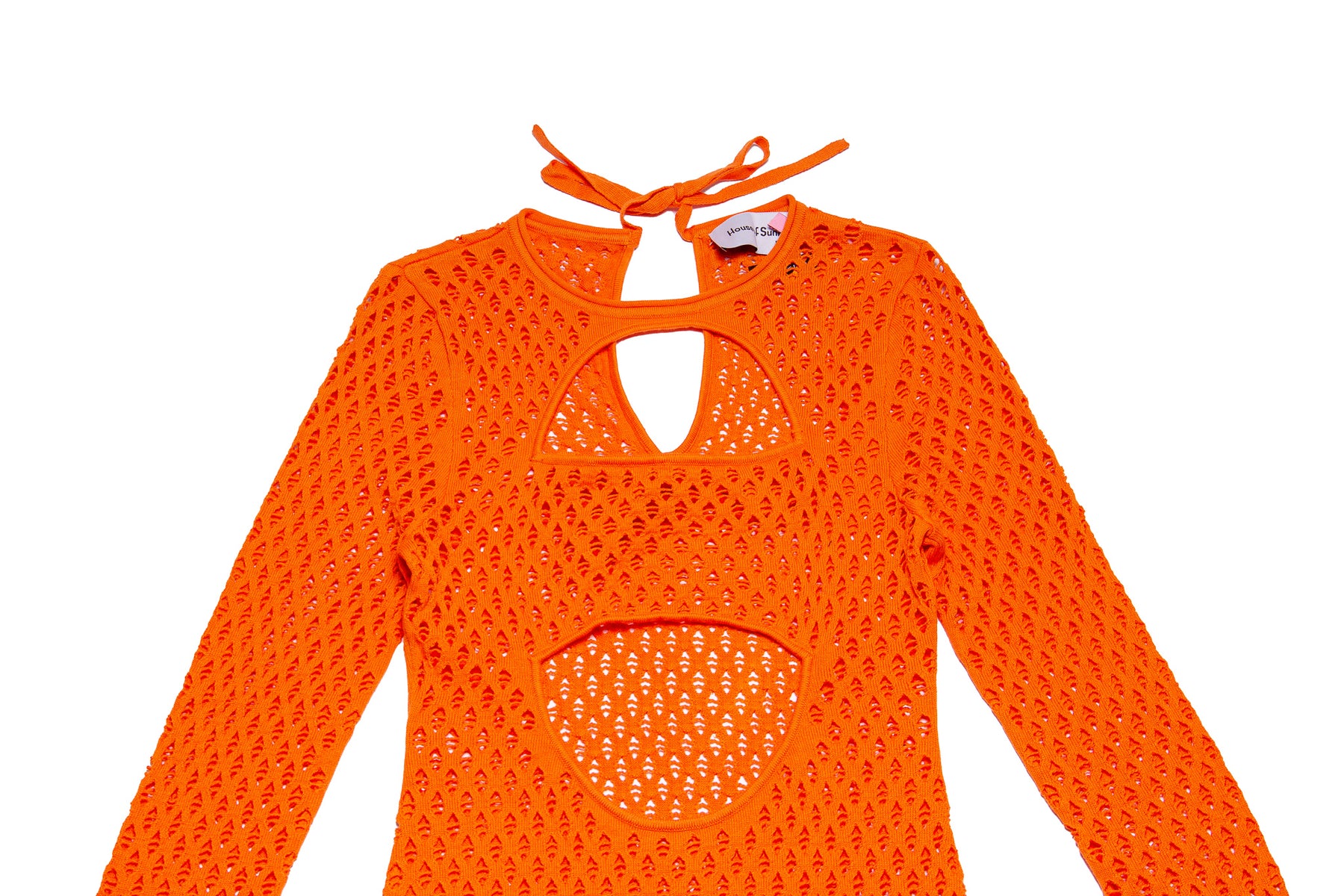 House of Sunny Capture Knit Dress "Orange"