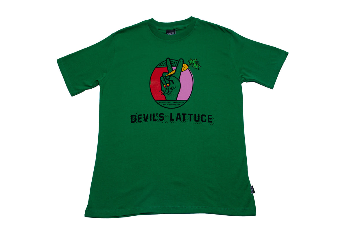 Pas de Mer Devil's Lattuce Tee Shirt "Green"