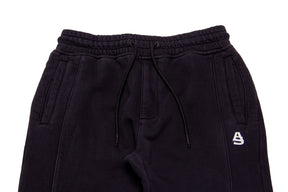 AlphaStyle Tybee Zip Vent Track Pants "Black"
