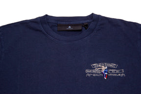 AlphaStyle Onaway Embroidery Tee "Navy"